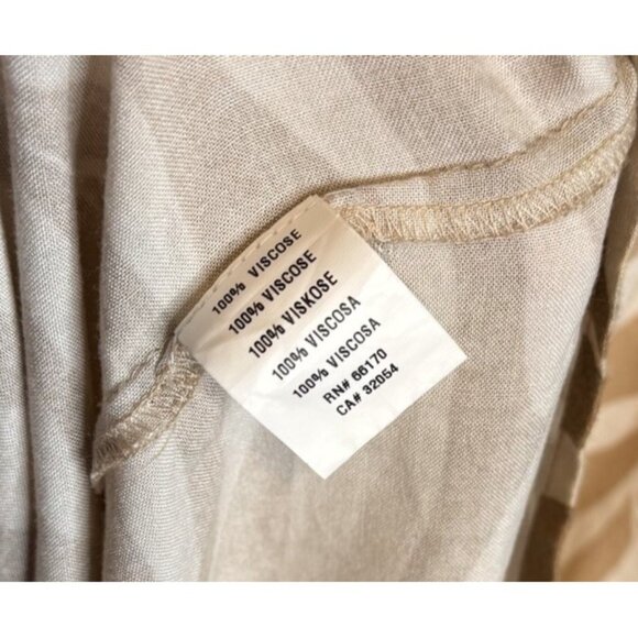 Anthropologie Conditions Apply Palm Leaf Off Shoulder Maxi Dress One Size NEW - Picture 9 of 9